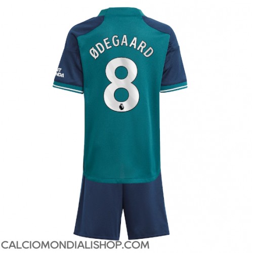 Maglie da calcio Arsenal Martin Odegaard #8 Terza Maglia Bambino 2023-24 Manica Corta (+ Pantaloni corti)